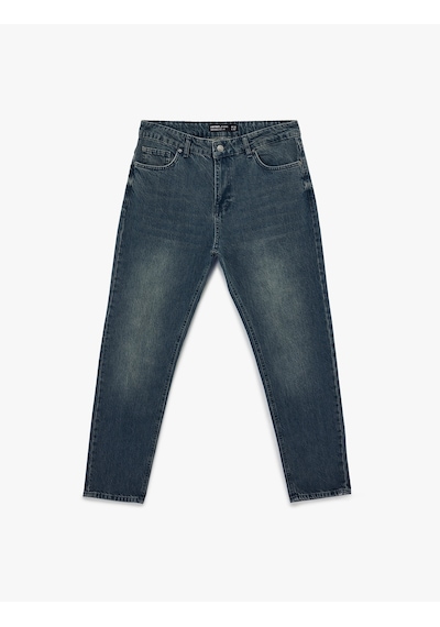 Koton Normal Bel Regular Fit Tapered Jean Pantolon - Joe Jean İndigo Stone 7wam40145nd İndigo - Taş Koton Normal Bel Regular Fit Tapered Jean Pantolon - Joe Jean İndigo Stone 7wam40145nd İndigo - Taş