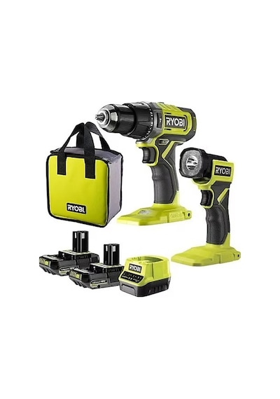 Ryobi RPD18-2C20ST 18V Akülü Darbeli Matkap Vidalama + Fener - T5133005888
