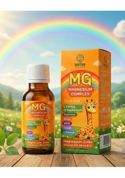 Mg Magnesium Complex - 5 Farklı Magnezyum Türü İçeren Takviye Edici Gıda 150 Ml
