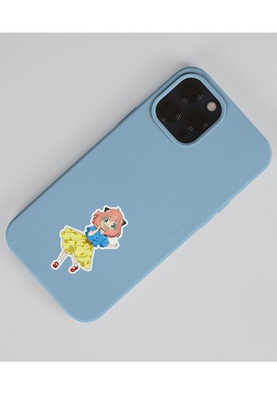 Spyxfamily-2 Li Anya Sticker Set Spy X Family Parlak Sticker Hediye Etiket Çıkartmaları Anime Süsleme Beyaz