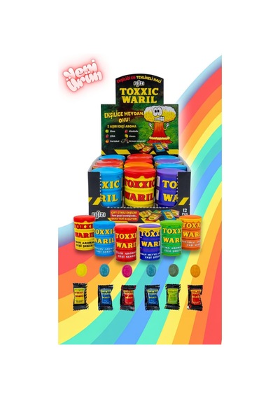 Toxxıc Warıl Ekşi Şeker 40 Gr X 6 Adet
