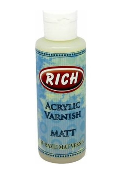 Rich Su Bazlı Vernik Mat Matt Acrylic Varnish 120 Cc.