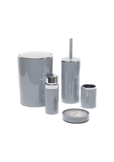 Prima Nova, Primanova Lenox 5'li Banyo Aksesuar Set - Gri, Evidea7028 Çok Renkli
