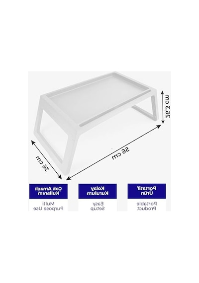 Katlanabilir Laptop Sehpası Ve Kahvaltı Masası, 56x36x26 Cm
