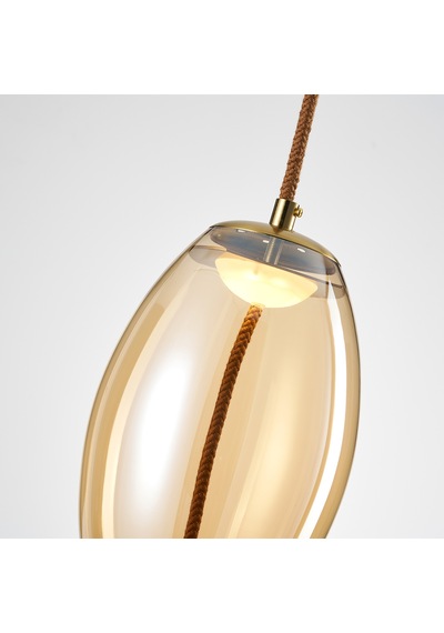 Stone Tekli 5 Watt 3000k Eskitme Bal Camlı Led Sarkıt Avize Bal