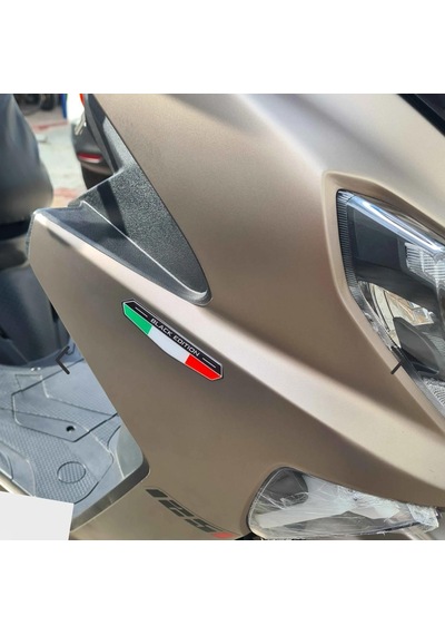 Black Edition İtalya Bayraklı 3d Sticker