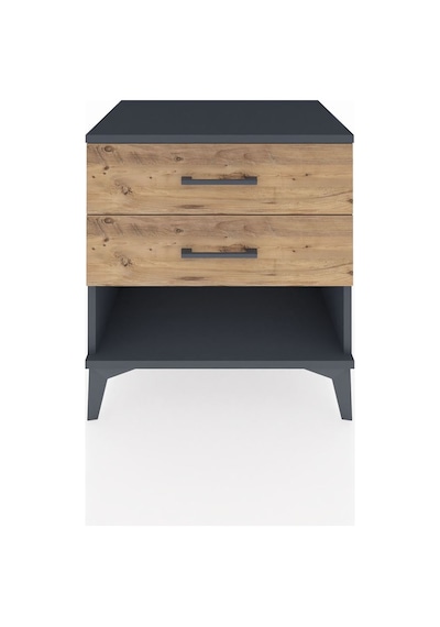Hyperion Komodin 2 Çekmeceli 60x44x64 Antrasit-çam Antrasit