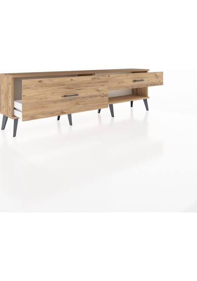 Arges Tv Ünitesi 2 Çekmeceli 176x30x51 Çam-çam/çam Atlas Çam/atlas Çam