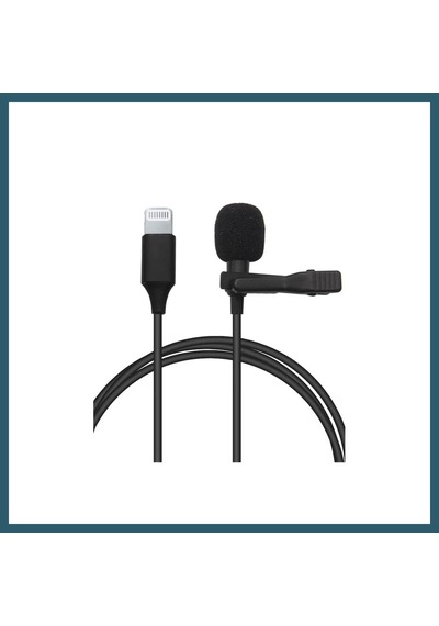 Bezos Lightning 2 Metre Double Mikrofon - Siyah Ob