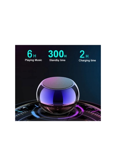 Metal Mini Kablosuz Hoparlör Şarjlı Sd Kart Girişli 3w Bluetooth Speaker