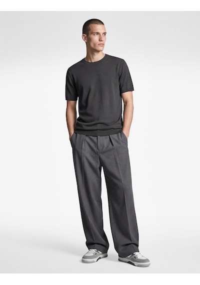 Koton Regular Fit Bisiklet Yaka Viskon Karışımlı Kısa Kollu Basic Triko Tişört Antrasit 6sam70052ht Koton Regular Fit Bisiklet Yaka Viskon Karışımlı Kısa Kollu Basic Triko Tişört Antrasit 6sam70052ht