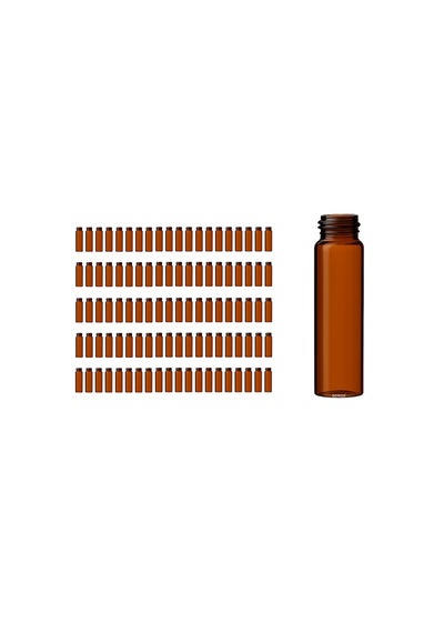 Borox Cam Vial 22 Ml - Amber - Vida Boyun Nd20 - 100 Adet/paket