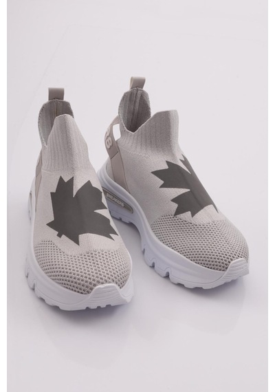 Dgn 070 Kadin Yazili Sneaker 070-2252-R45615 Gümüş