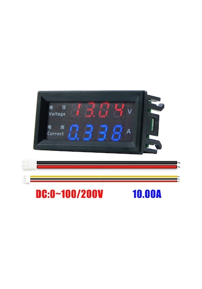 Alkatronik-Panel Tip Dc 0-200V 10A Mv Voltmetre Ma Ampermetre M4430