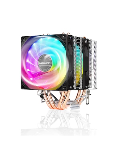 Game Master Gm-420 2 Fanlı 4 Bakır Borulu Rgb Kule Tipi Cpu Fan Game Master Gm-420 2 Fanlı 4 Bakır Borulu Rgb Kule Tipi Cpu Fan