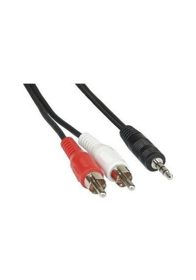 Ses Kablosu 1 Jak 3.5 Mm Erkek 2 Rca Erk 5 Mt Gold