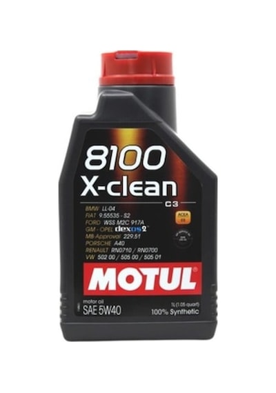 Motul 8100 X-Clean C3 5W-40 Tam Sentetik Motor Yağı 2 x 1 L