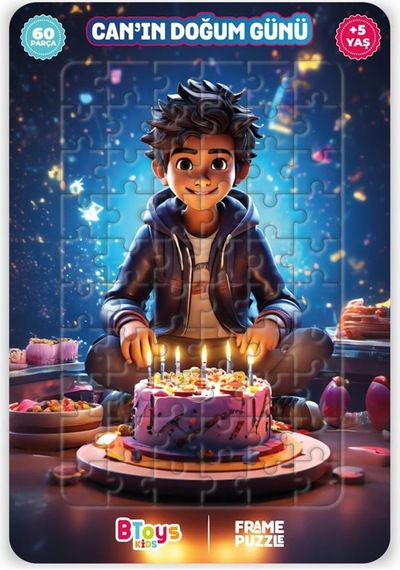 Btoys Kıds 60 Parça Puzzle Canın Doğum Günü 9111