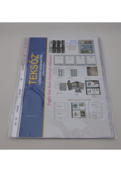 Üç Bölmeli A4 Şeffaf Sayfa - 10 Adetlik Paket
