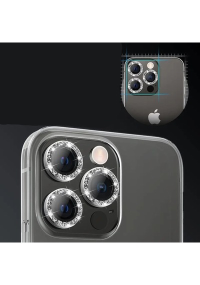 Apple Uyumlu iPhone 13/13 Mini Silver Gümüş Kamera Koruyucu Lens Koruyucu
