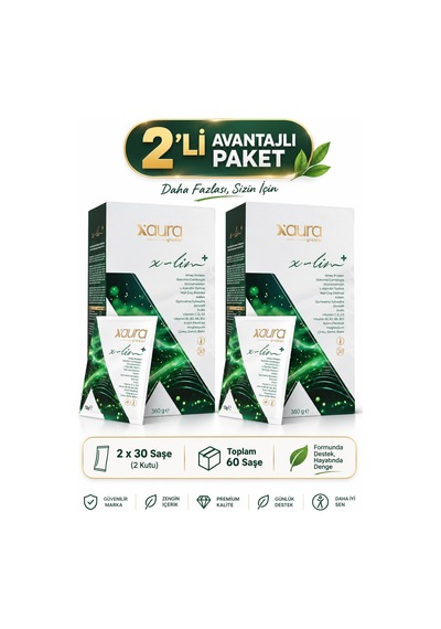 Xaura X-lim+ 30 Saşe 2 Adet
