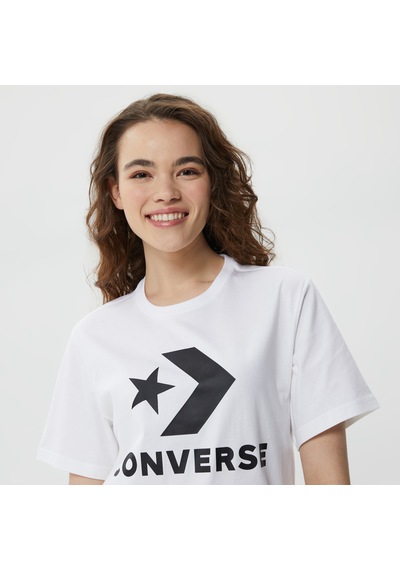 Converse Go-to Star Chevron Logo Unisex Beyaz T-shirt