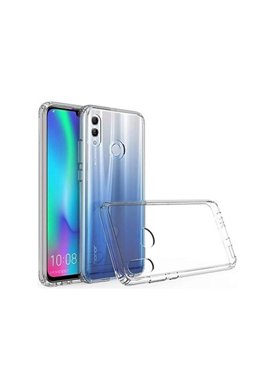 Honor 10 Lite Uyumlu Şeffaf Silikon Kılıf - Kamera Korumalı Esnek Tam Koruma Kapak