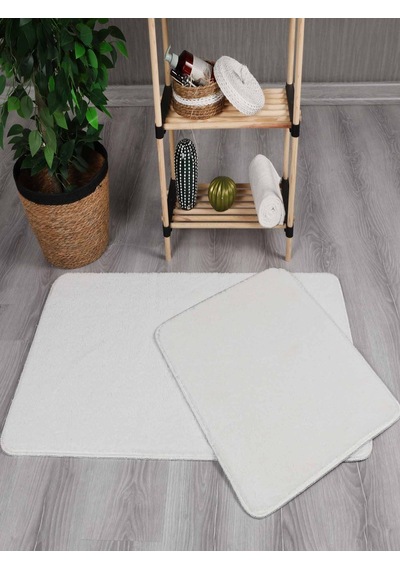 My Evilla Modern Dekoratif Peluş Simirna 50x80-50x40 Banyo Klozet Takımı 001