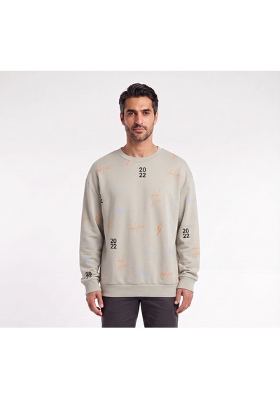 Blow Up Df Collections Gri Erkek Sweatshirt 11905 Siyah