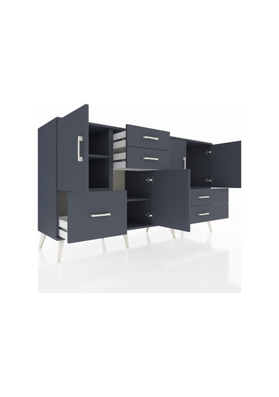 Kronos Konsol 4 Raflı 5 Çekmeceli 4 Kapaklı 176x59x99 Antrasit-an Antrasit-antrasit Kronos Konsol 4 Raflı 5 Çekmeceli 4 Kapaklı 176x59x99 Antrasit-an Antrasit-antrasit