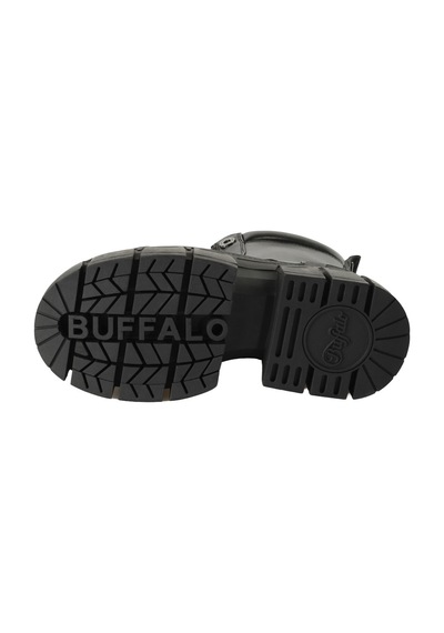 Bot Kadın 1622350 Buffalo Gospher Zıp Boot - Vegan Nappa - Black Siyah