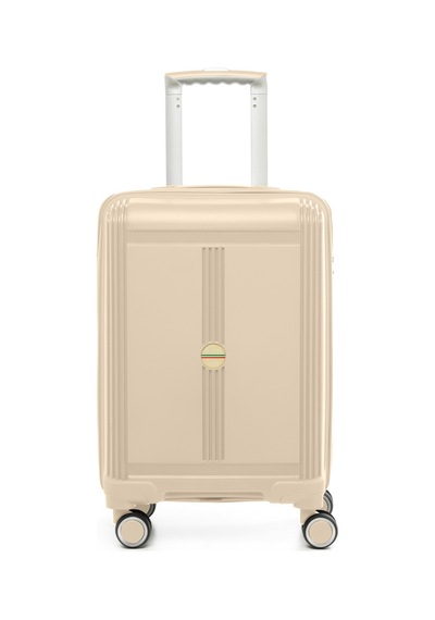 Unisex Jmy8101.12 John May Pp Silikon Valiz Küçük Boy 57x35x25cm Krem Krem