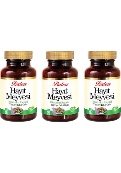 Balen Hayıt Meyvesi Ekstraktı 375 Mg 60 Kapsül 3 Adet