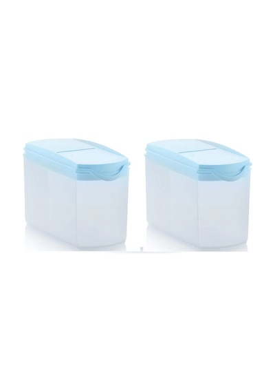 Oval Dizayn 1 Litre Kuru Gıda Ve Bakliyat Saklama Kabı 2 Li Mavi - 591923573 Mavi