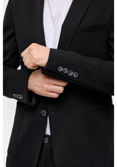Back And Bond Siyah Slim Fit Mono Yaka Ceket Çok Renkli