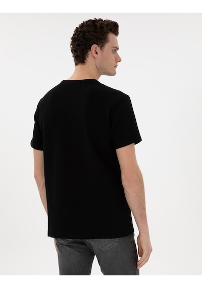 Pierre Cardin Erkek Siyah Tişört 50302581-vr046 Siyah