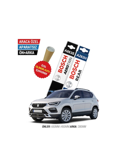 Bosch Aerotwin Seat Ateca Ön Arka Silecek Takımı (2016-2021)