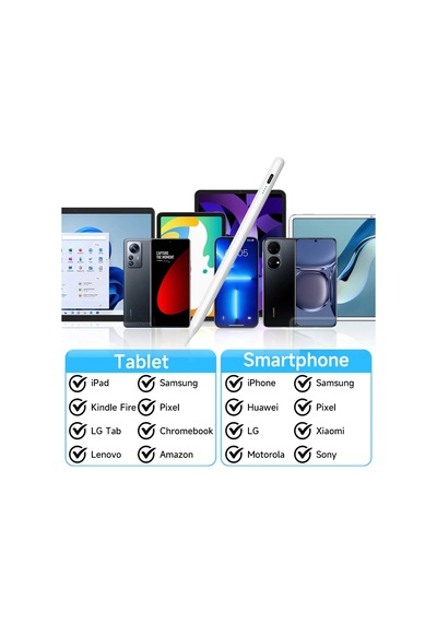 Universal Stylus Pen For Huawei Android Samsung Uyumlu Mobile Phone Xiaomi Stylus With White