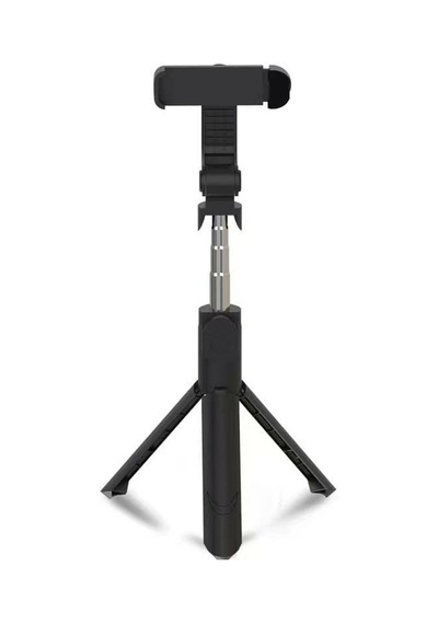 Else Nippon, Bluetooth Kumandalı Selfie Çubuğu - Monopod - Tripod Vlog Telefon Tutucu Siyah Standart