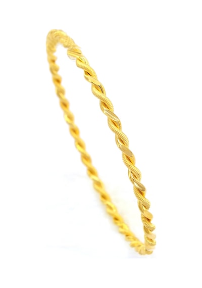 Bz 3 Mm 2'li Adana Burması 22 Ayar Altın Kaplama Bilezik 3 Mm Blz-3003 Altın
