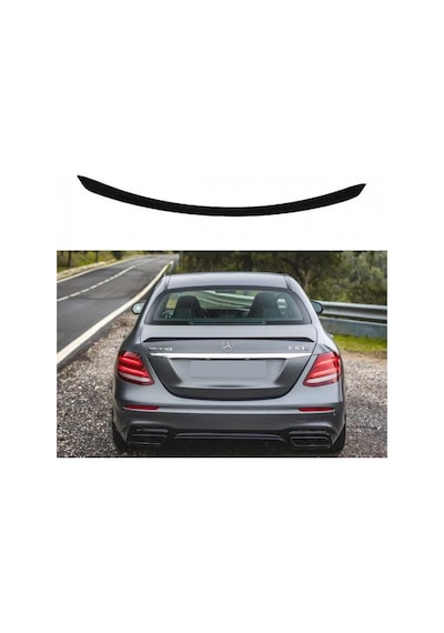 Mercedes W213 İçin Uyumlu E63 S Spoiler - Piano Black 2016-2019