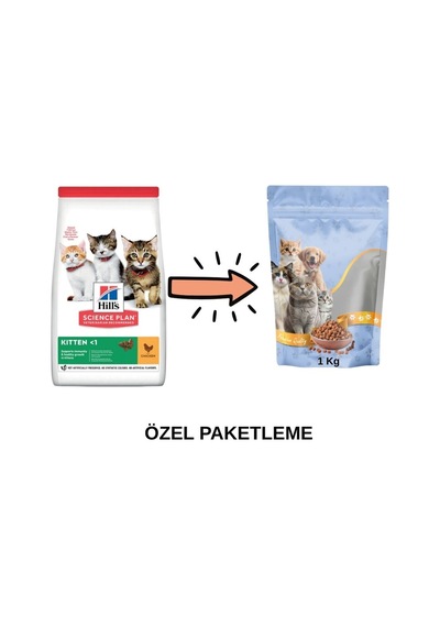 Hill's Kitten Tavuklu Yavru Kedi Maması Paketten Bölme Doypack 1 Kg