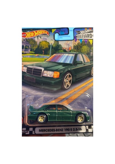 Mercedes Benz 190 E 2.5-16 Boulevard 1:64 Ölçek Hotwheels Premium