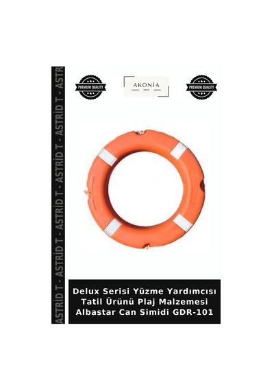 Delux Serisi Yüzme Yardımcısı Tatil Ürünü Plaj Malzemesi Albastar Can Simidi Gdr-101 Standart