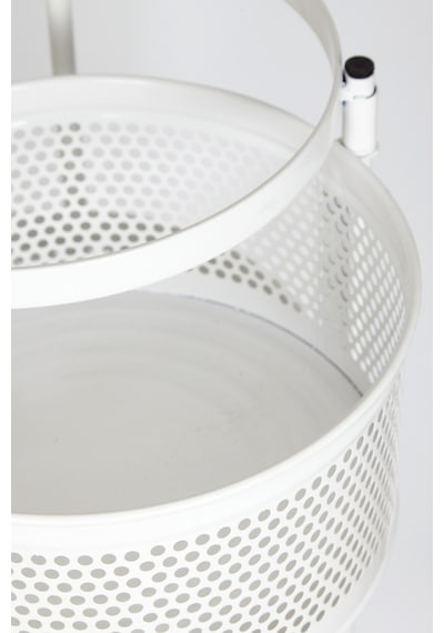 River World Tekerleksiz Rengi Beyaz Açılabilen 5 Katlı Çok Amaçlı Metal Raf Mutfak, Balkon, Kiler Çok Renkli