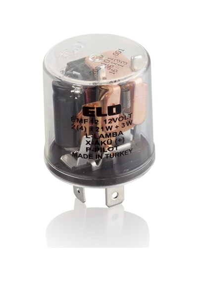 Elektromekanik Flaşör Üniversal 12v 3 Terminal Elo 203101001 N11.7767