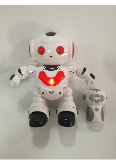 Farbu Oyuncak Uzaktan Kumandalı Işıklı Müzikli Dans Eden Akıllı Robot Kırmızı A7367-j608-2