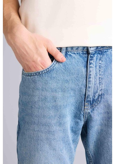 Defacto Tapered Fıt Pantolon Mavi