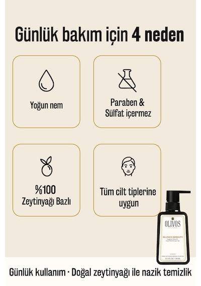 Keçi Sütlü Zeytinyağlı Duş Jeli & Sıvı El Sabunu Seti 2'li 1250 M