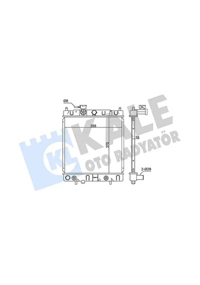 Nissan Micra K11 Motor Radyatoru 1.4 2000-2002 Kale 347995